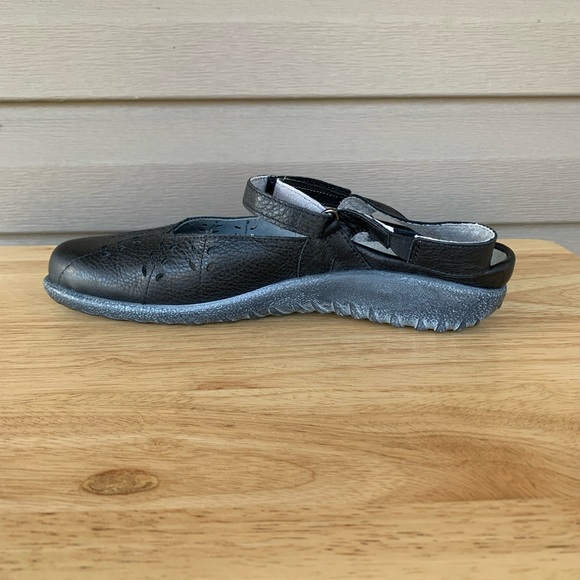 Naot Rari Slingback Flat Soft Black Leather Size  EU37/US Size 6 - Picture 3 of 10